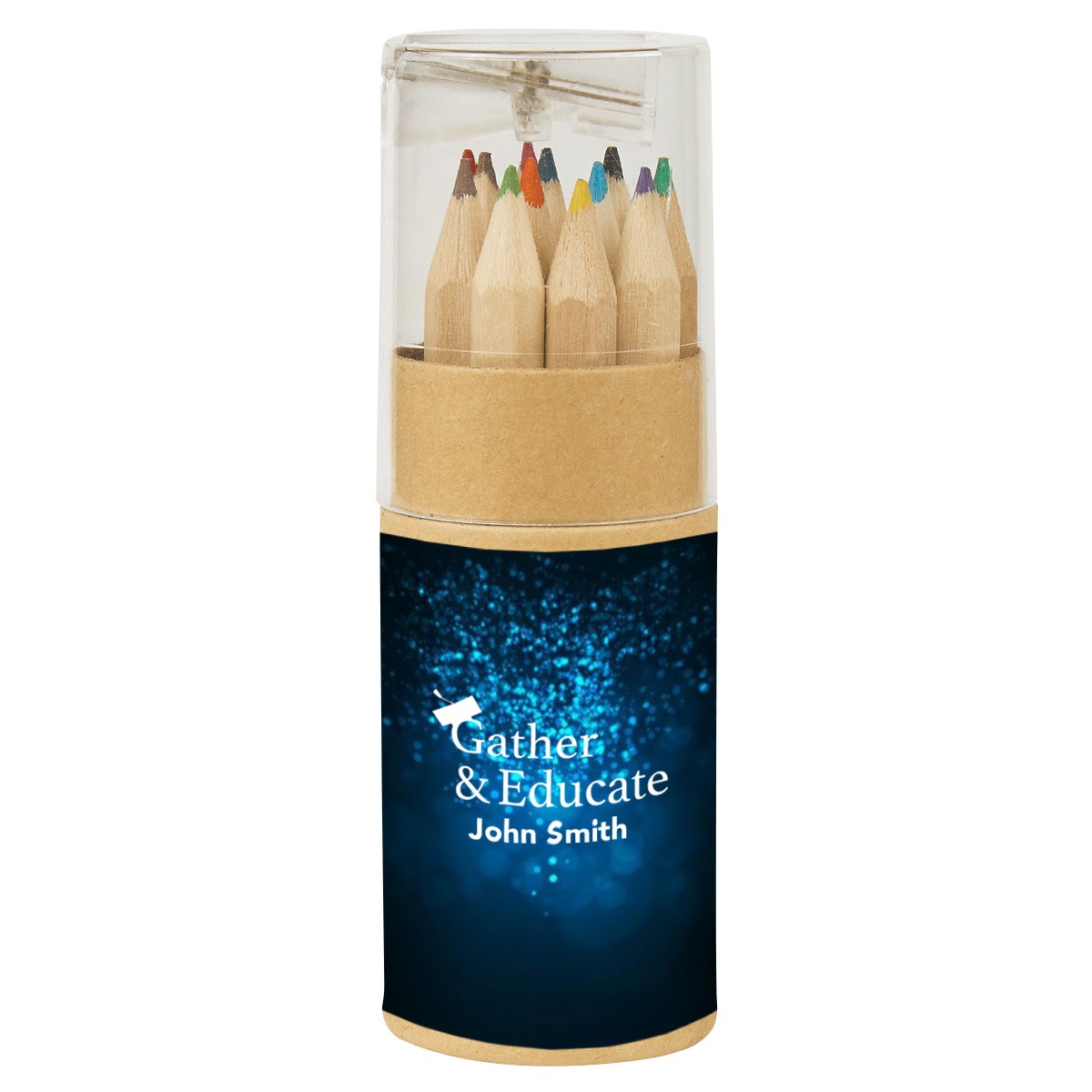 Picture of 12-piece Colored Pencil Set In Tube With Sharpener