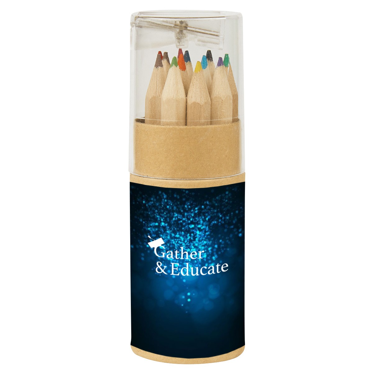 Picture of 12-piece Colored Pencil Set In Tube With Sharpener