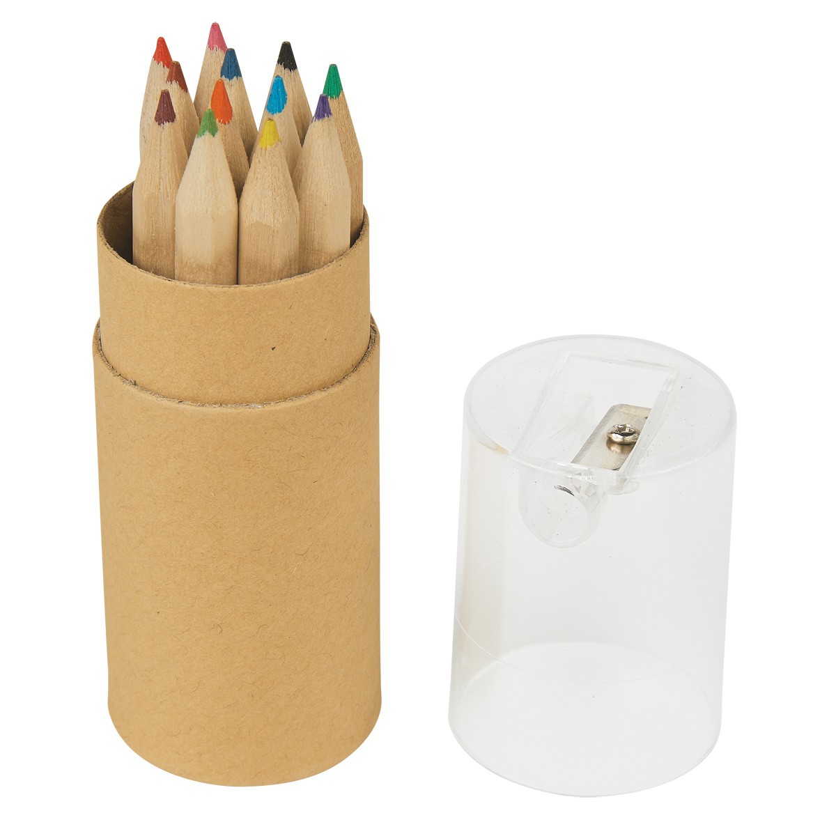 Picture of 12-piece Colored Pencil Set In Tube With Sharpener