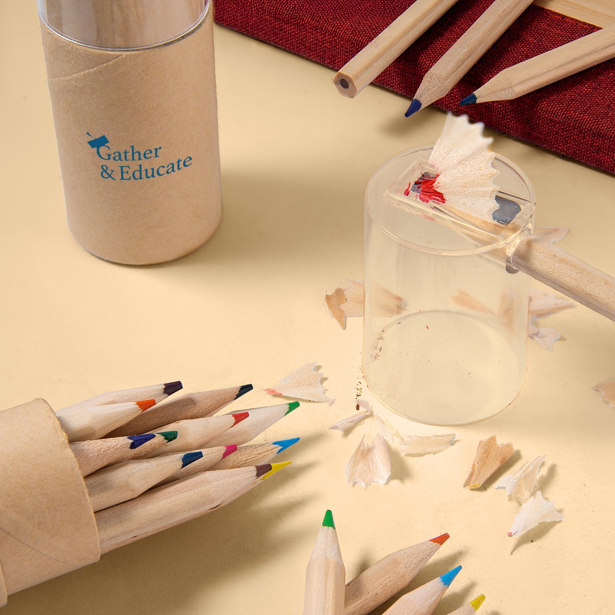 Picture of 12-piece Colored Pencil Set In Tube With Sharpener