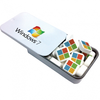 Picture of Slider Tin With Printed Mints