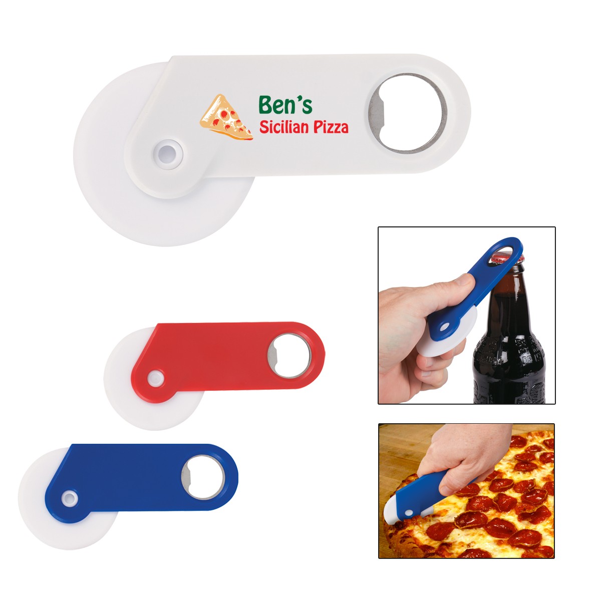 Picture of Pizza Cutter With Bottle Opener