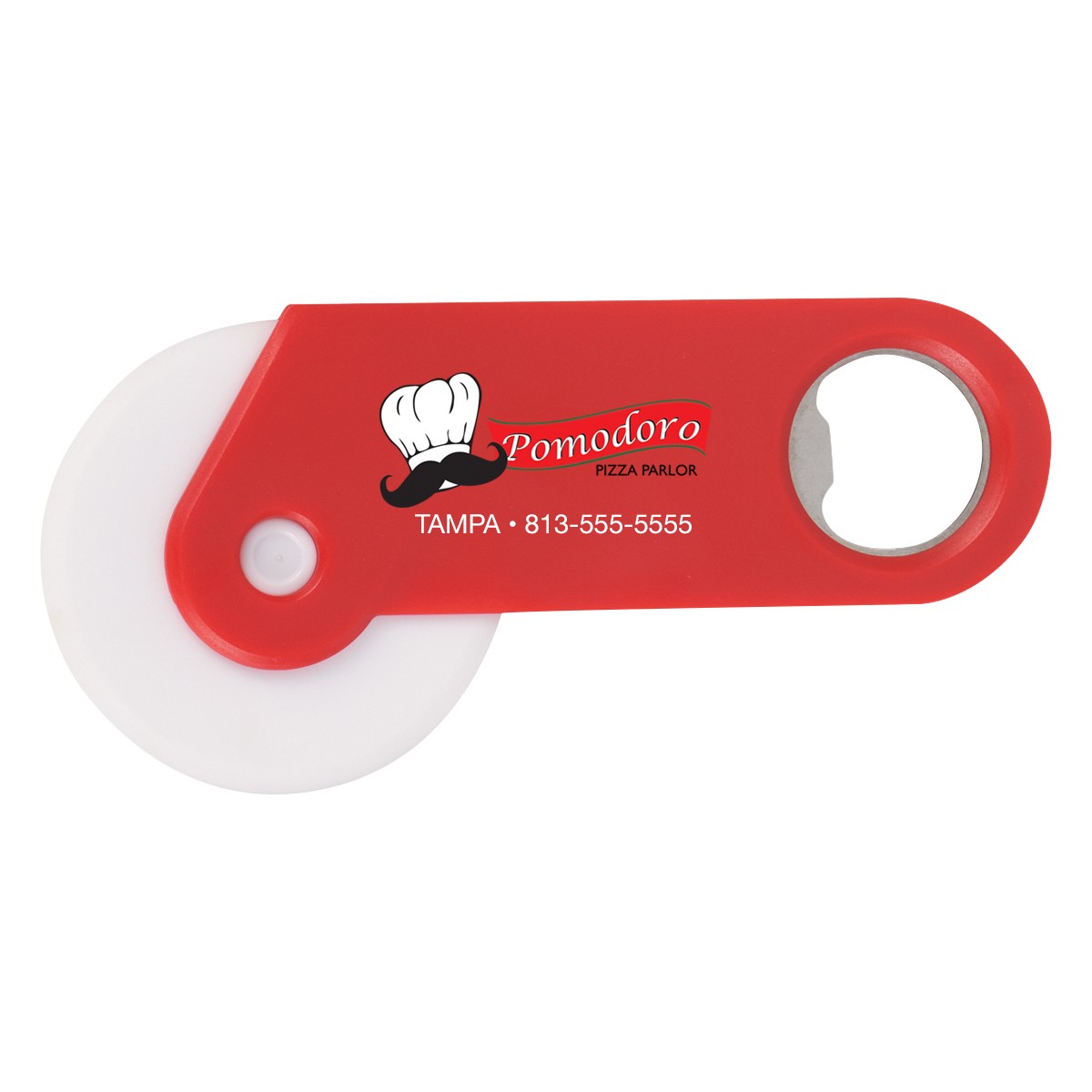 Picture of Pizza Cutter With Bottle Opener