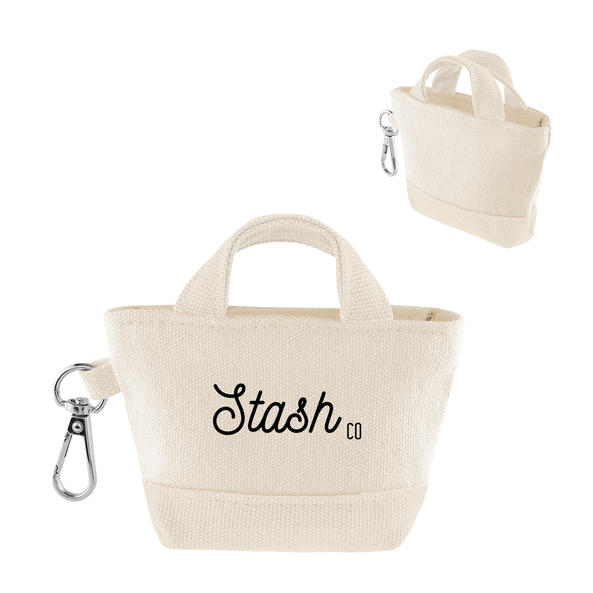 Picture of 12 Oz. Recycled Cotton Mini Tote Bag Charm