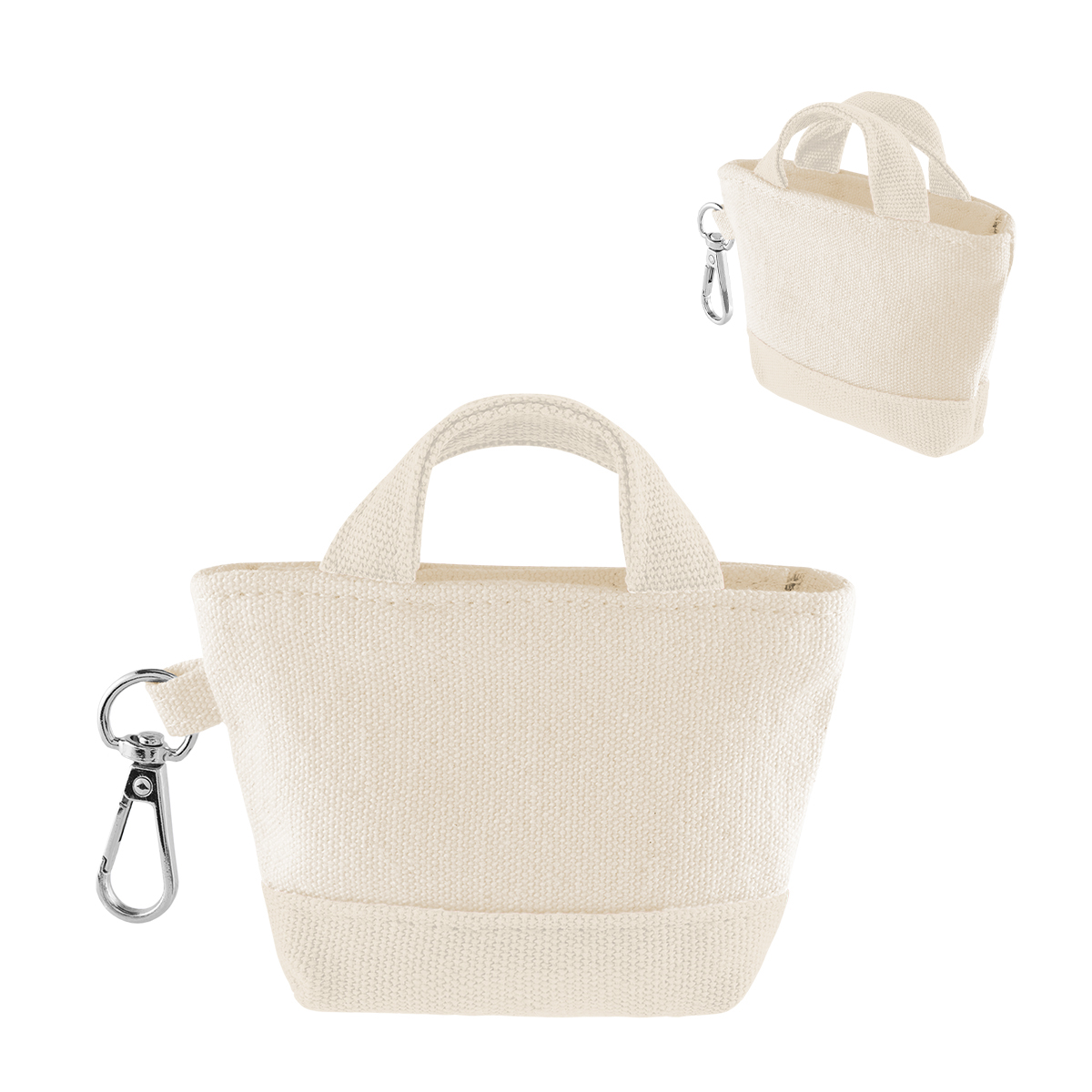 Picture of 12 Oz. Recycled Cotton Mini Tote Bag Charm
