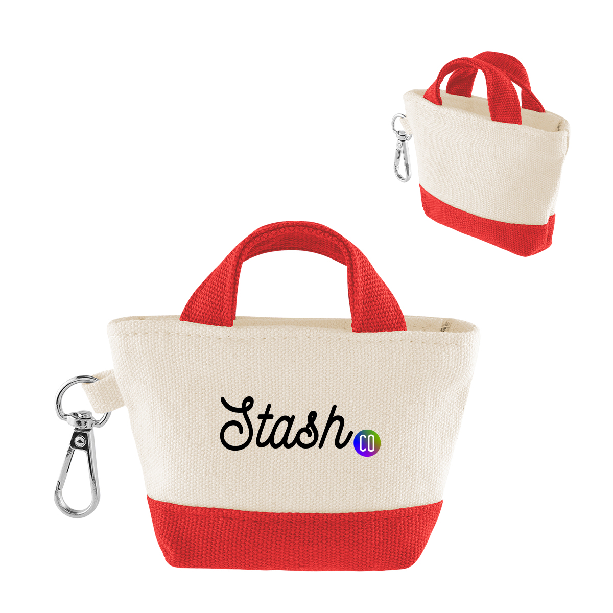 Picture of 12 Oz. Recycled Cotton Mini Tote Bag Charm