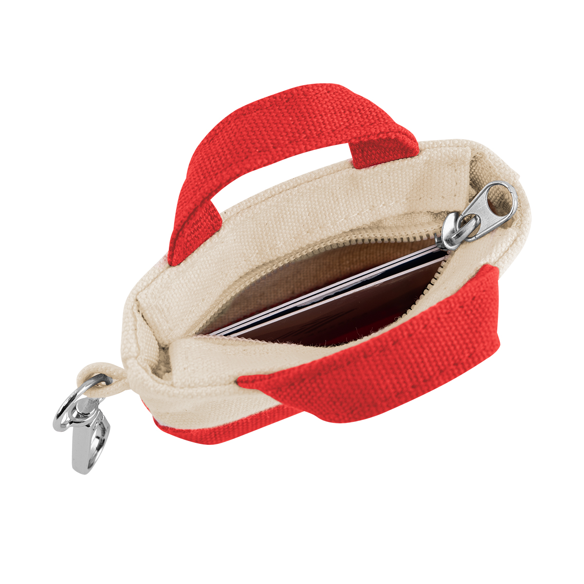 Picture of 12 Oz. Recycled Cotton Mini Tote Bag Charm
