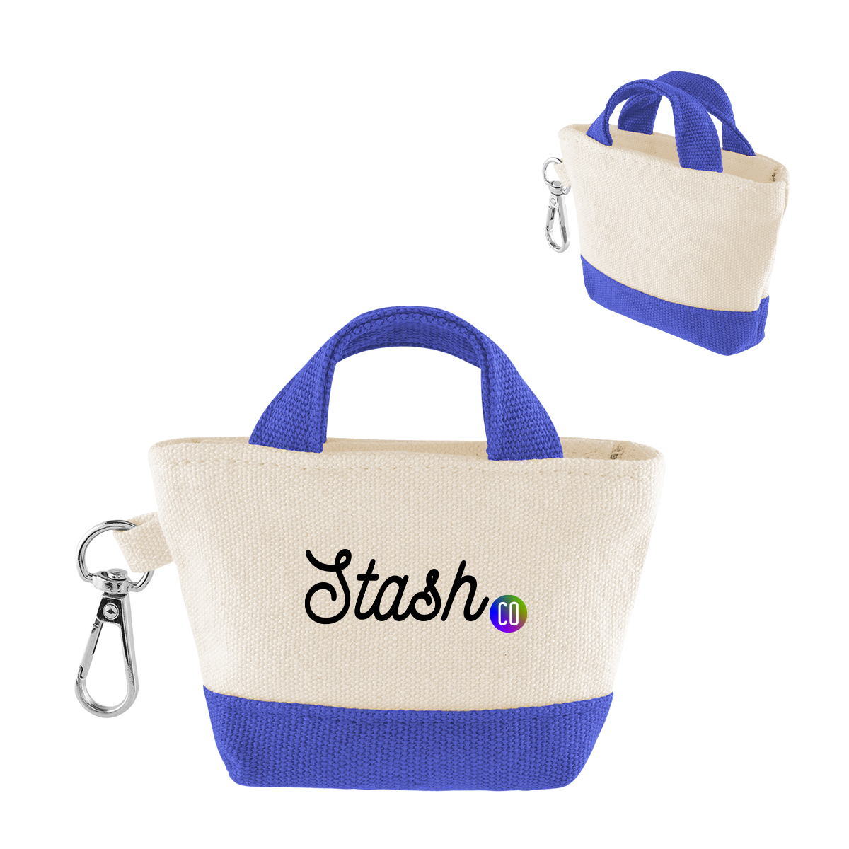 Picture of 12 Oz. Recycled Cotton Mini Tote Bag Charm