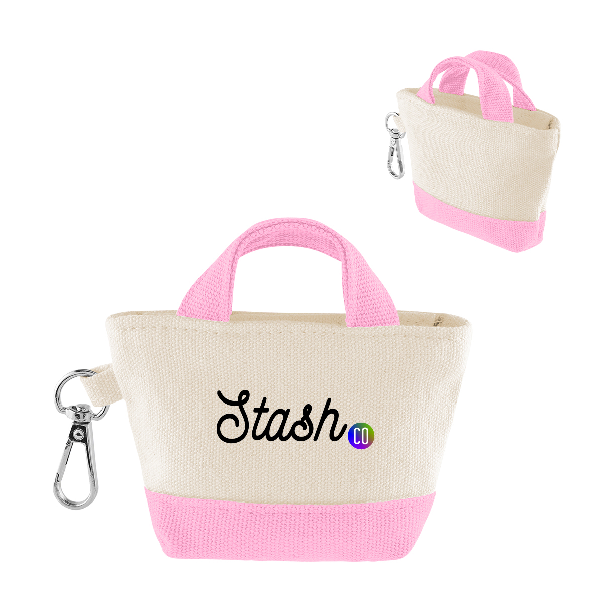 Picture of 12 Oz. Recycled Cotton Mini Tote Bag Charm