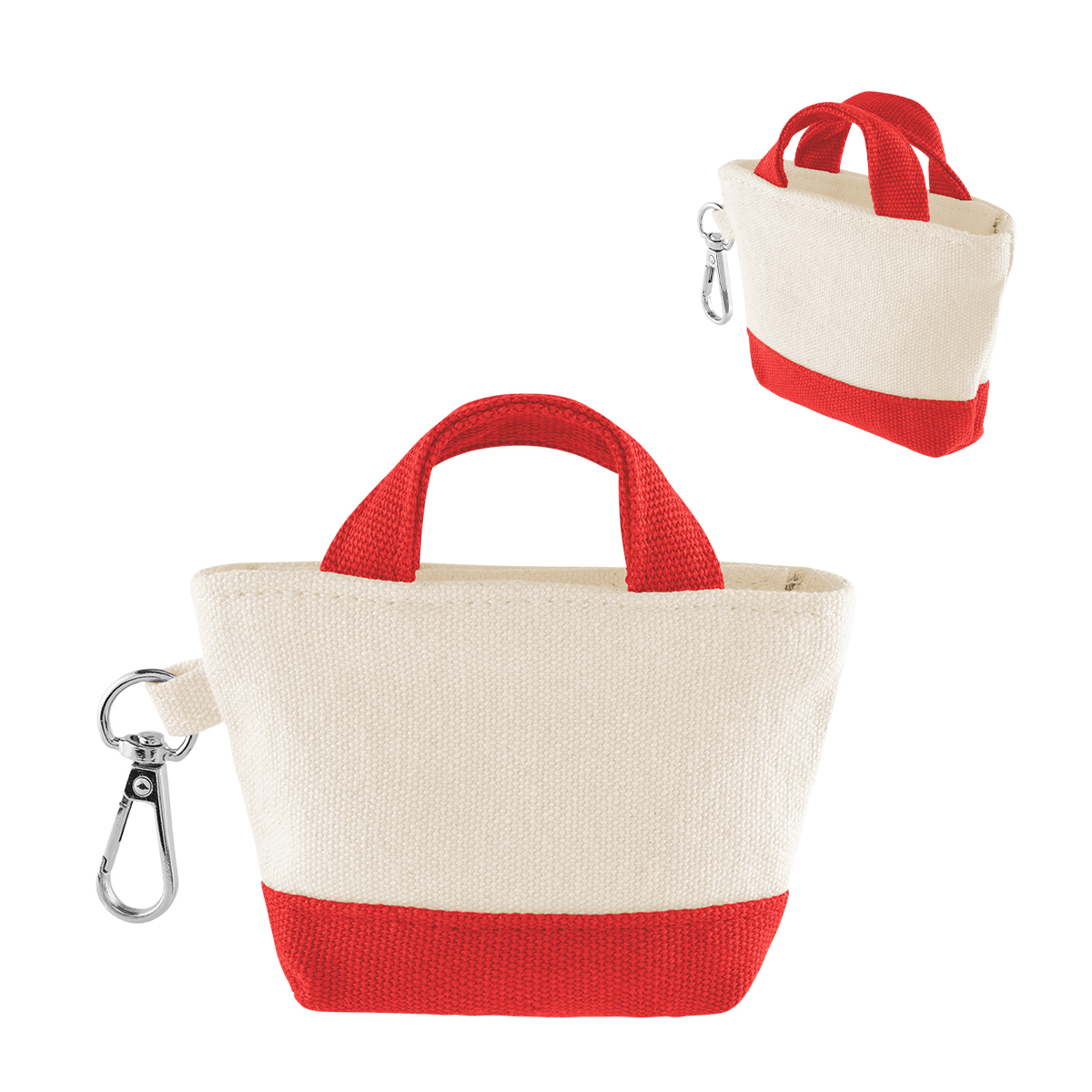 Picture of 12 Oz. Recycled Cotton Mini Tote Bag Charm