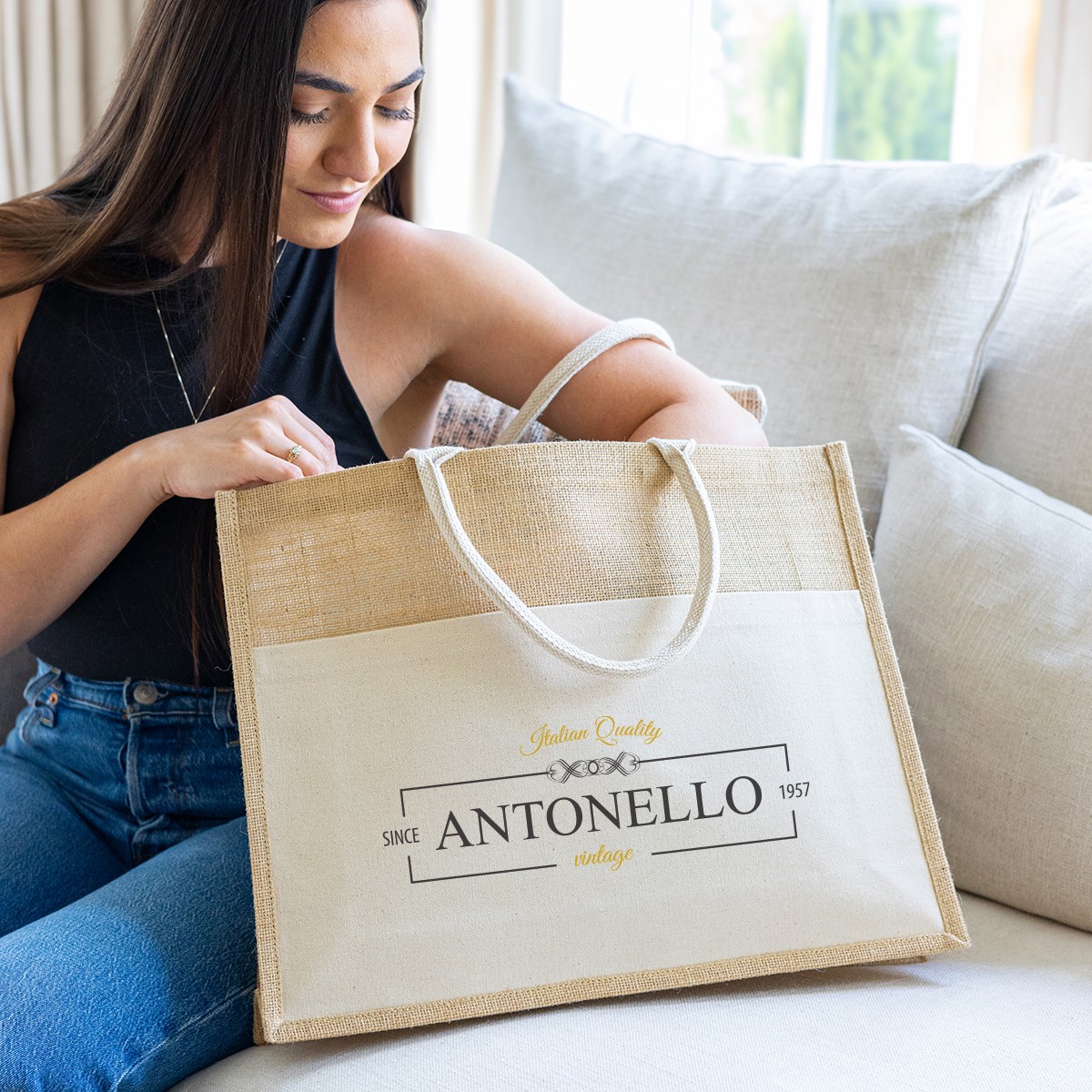 Picture of Julia Jute Tote Bag
