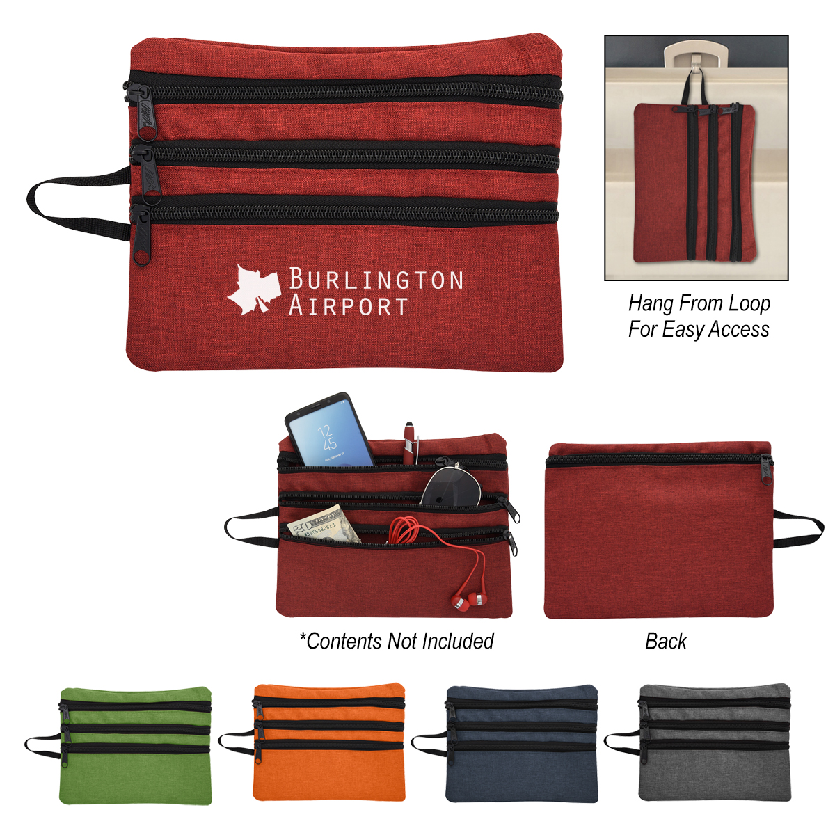 Picture of Heathered Tech Accessory Travel Bag