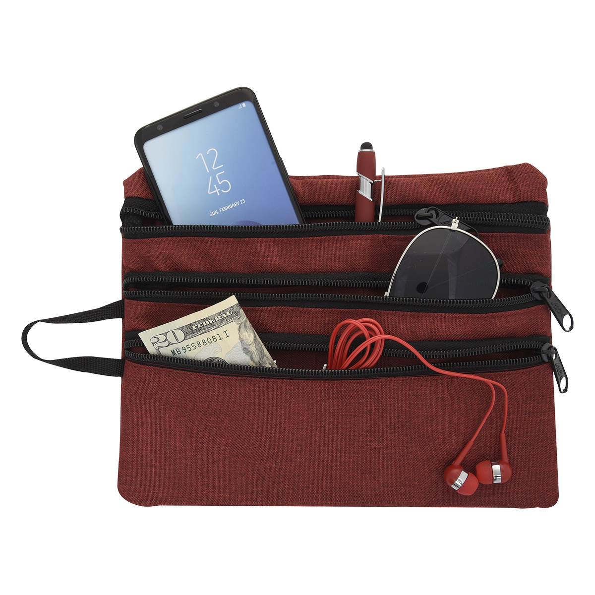 Picture of Heathered Tech Accessory Travel Bag