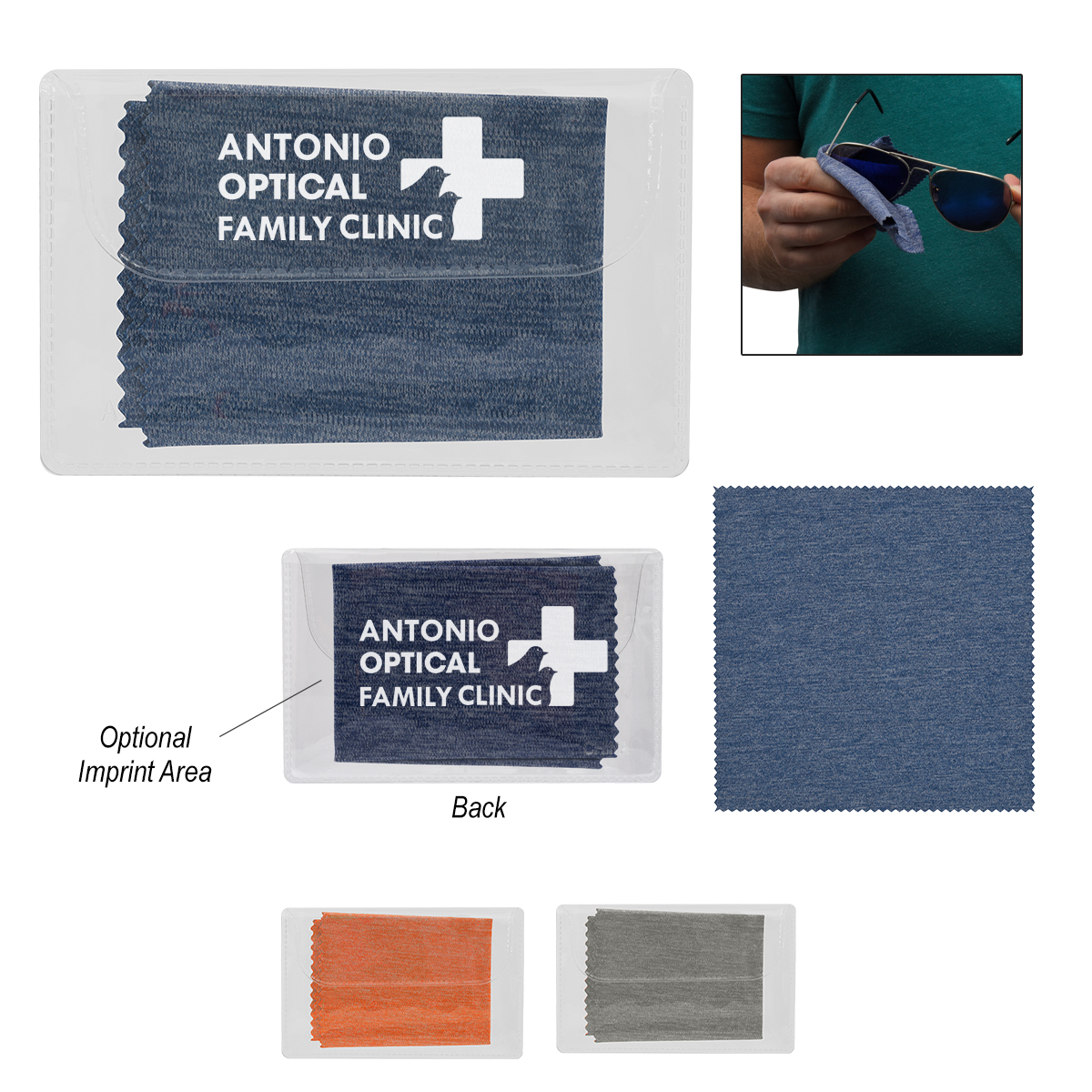 Picture of Heathered Cleaning Cloth In Case