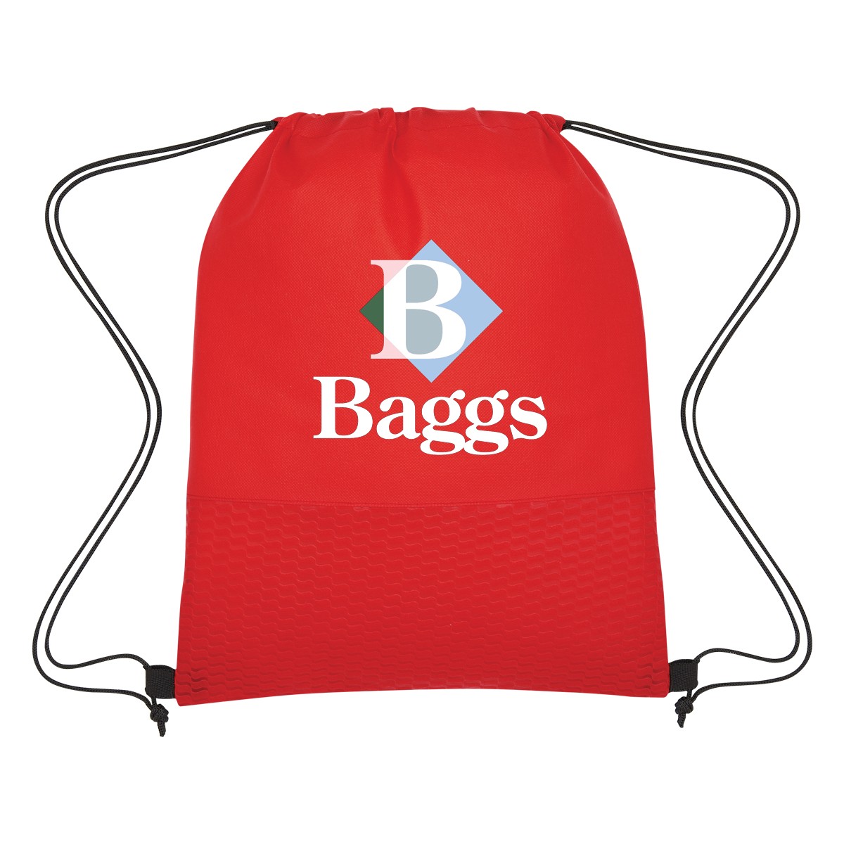 Picture of Wave Design Non-woven Drawstring Bag