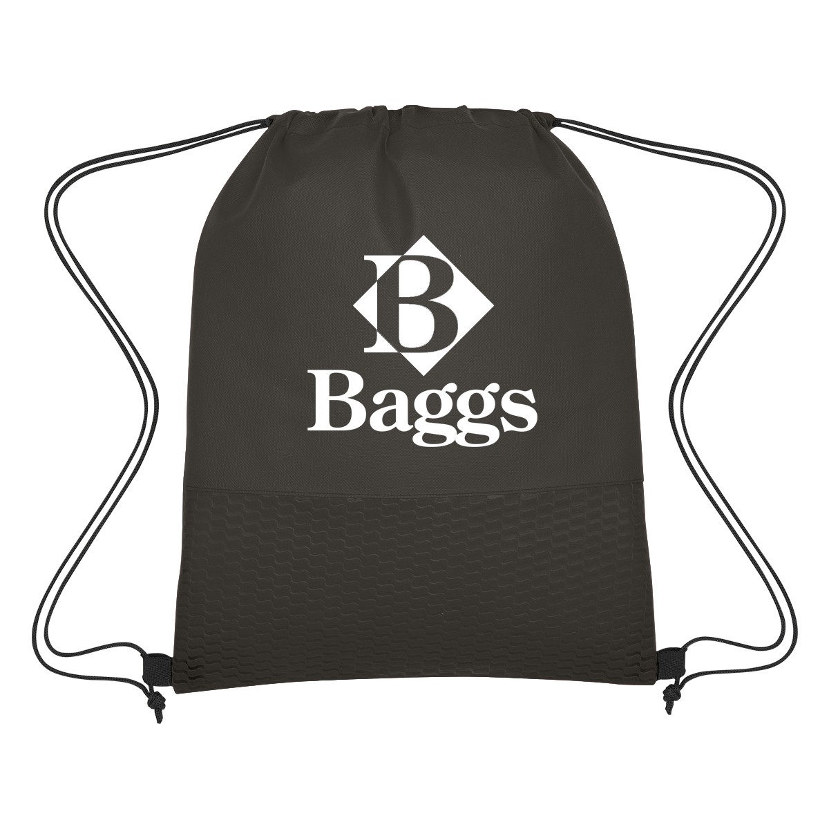 Picture of Wave Design Non-woven Drawstring Bag