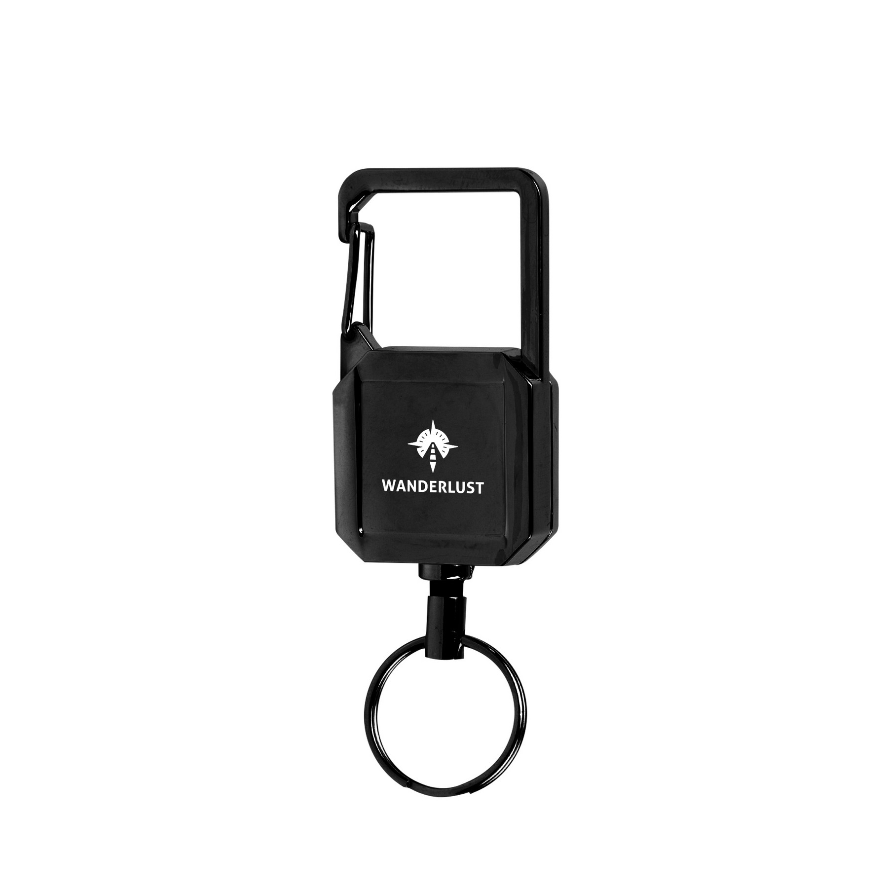 Picture of Badge Reel Keychain With Carabiner