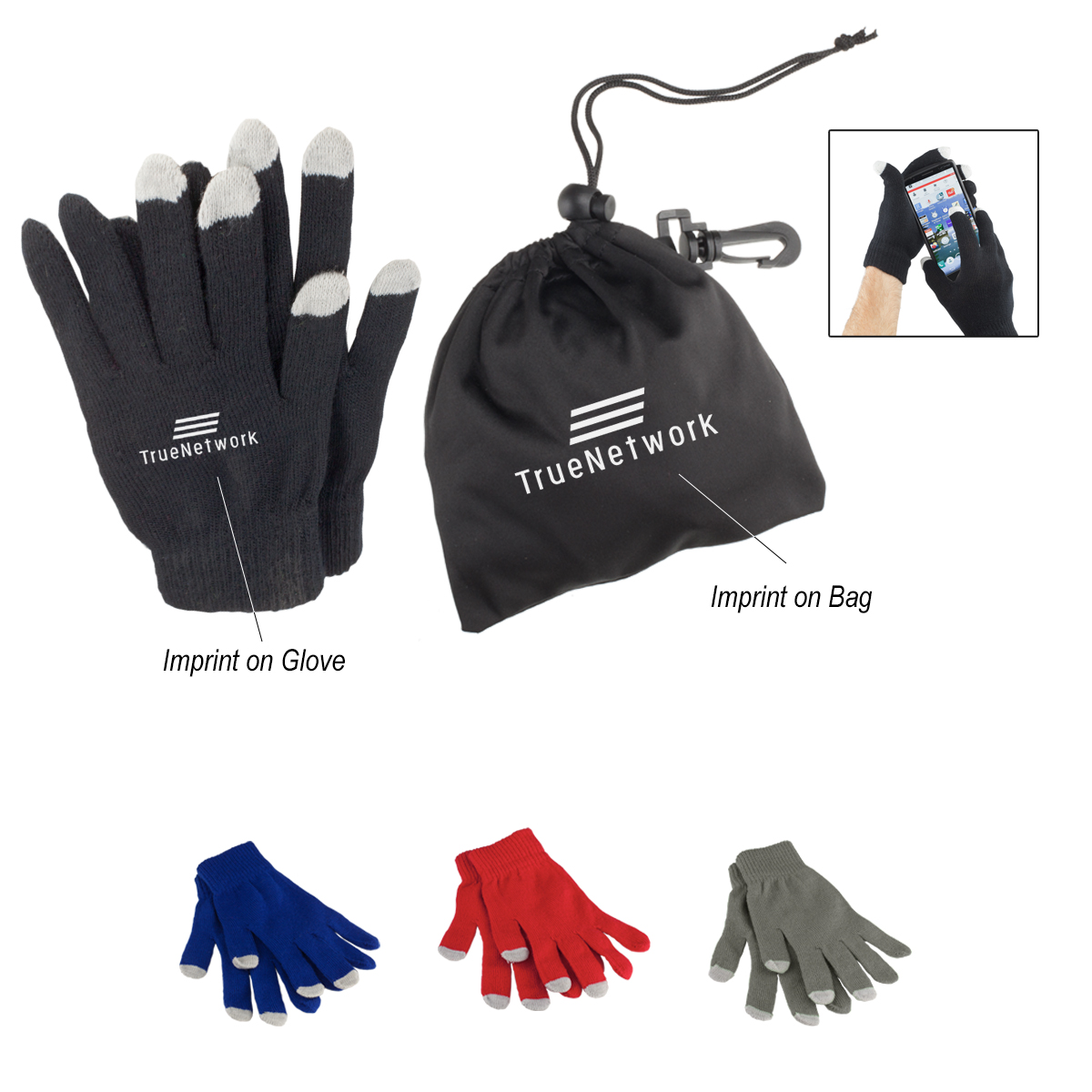 Picture of Touch Screen Gloves In Pouch