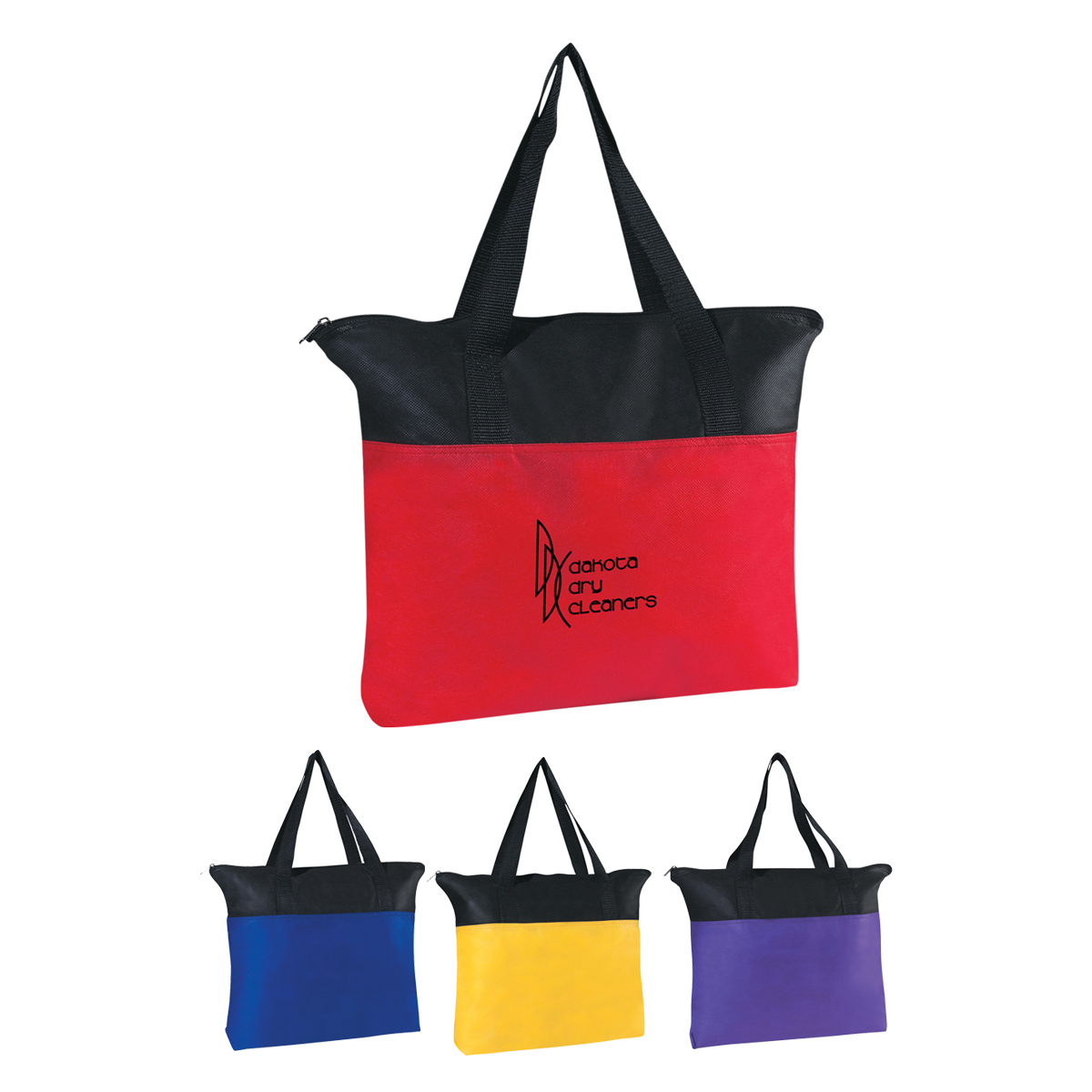 Picture of Non-woven Zippered Recycled Tote Bag