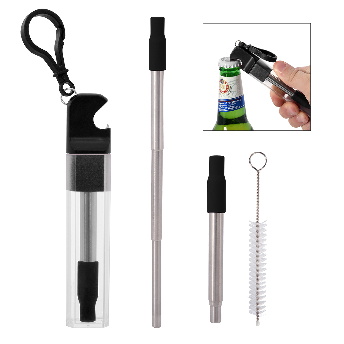 Picture of Straw Kit With Bottle Opener