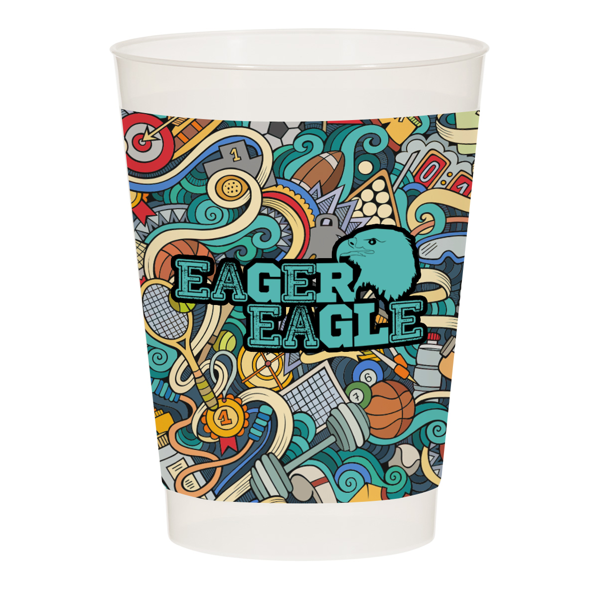 Picture of 10 Oz. Full Color Frost Flex Cup