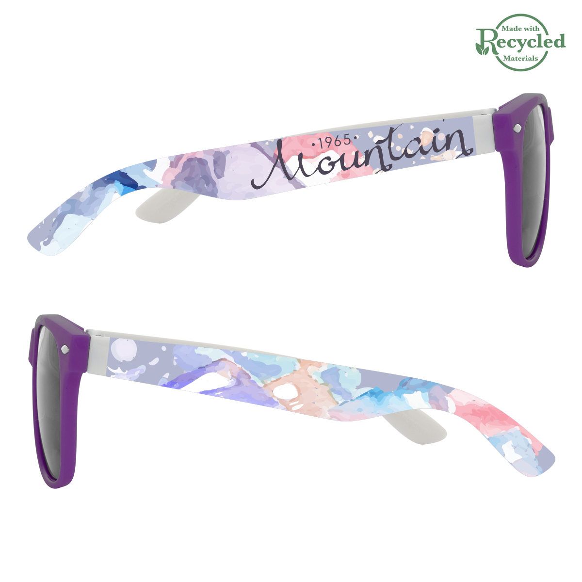 Picture of Full Color Colorblock Malibu Sunglasses