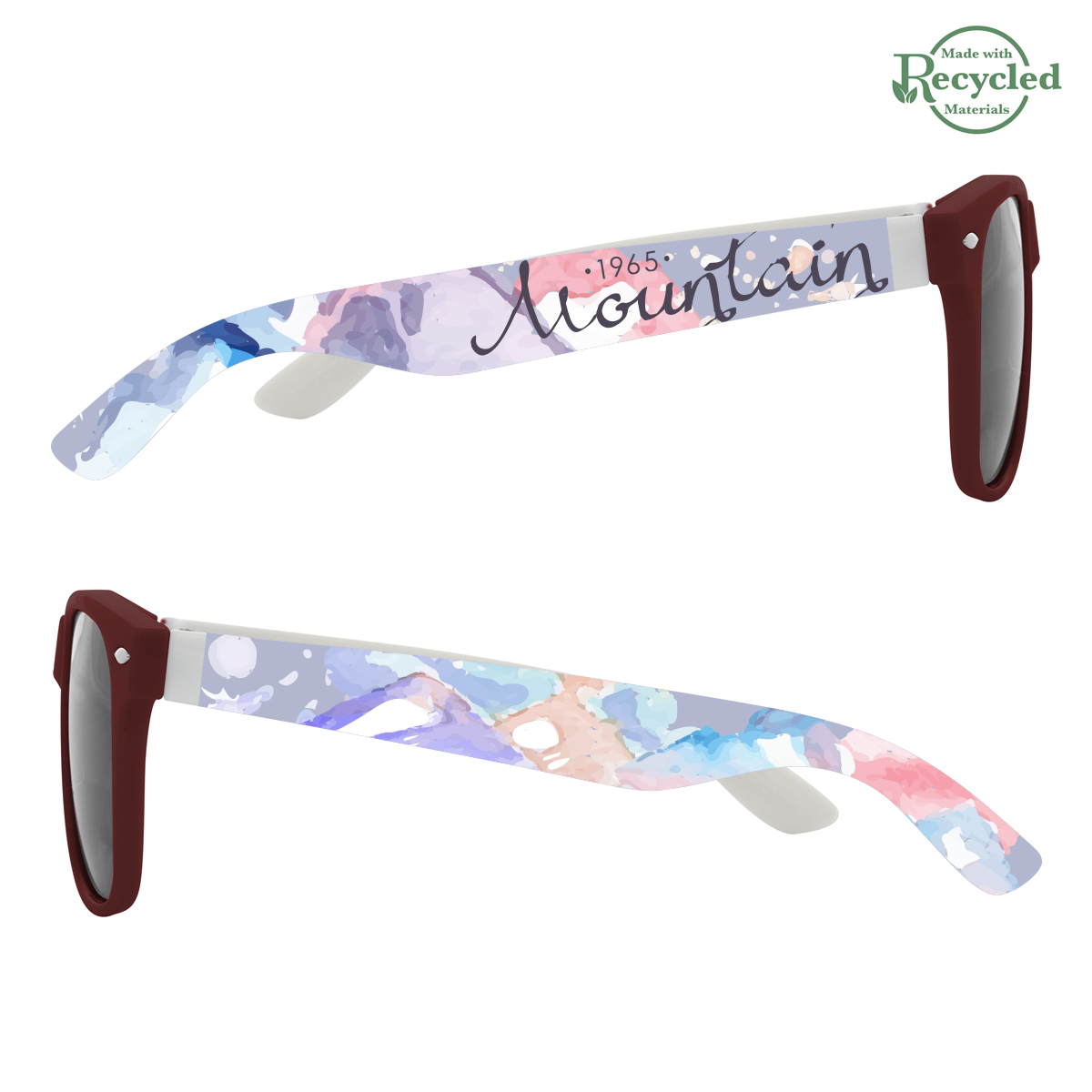 Picture of Full Color Colorblock Malibu Sunglasses