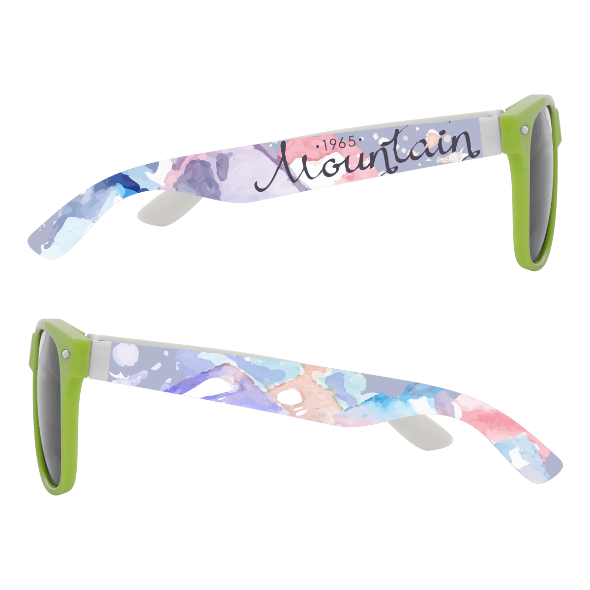 Picture of Full Color Colorblock Malibu Sunglasses