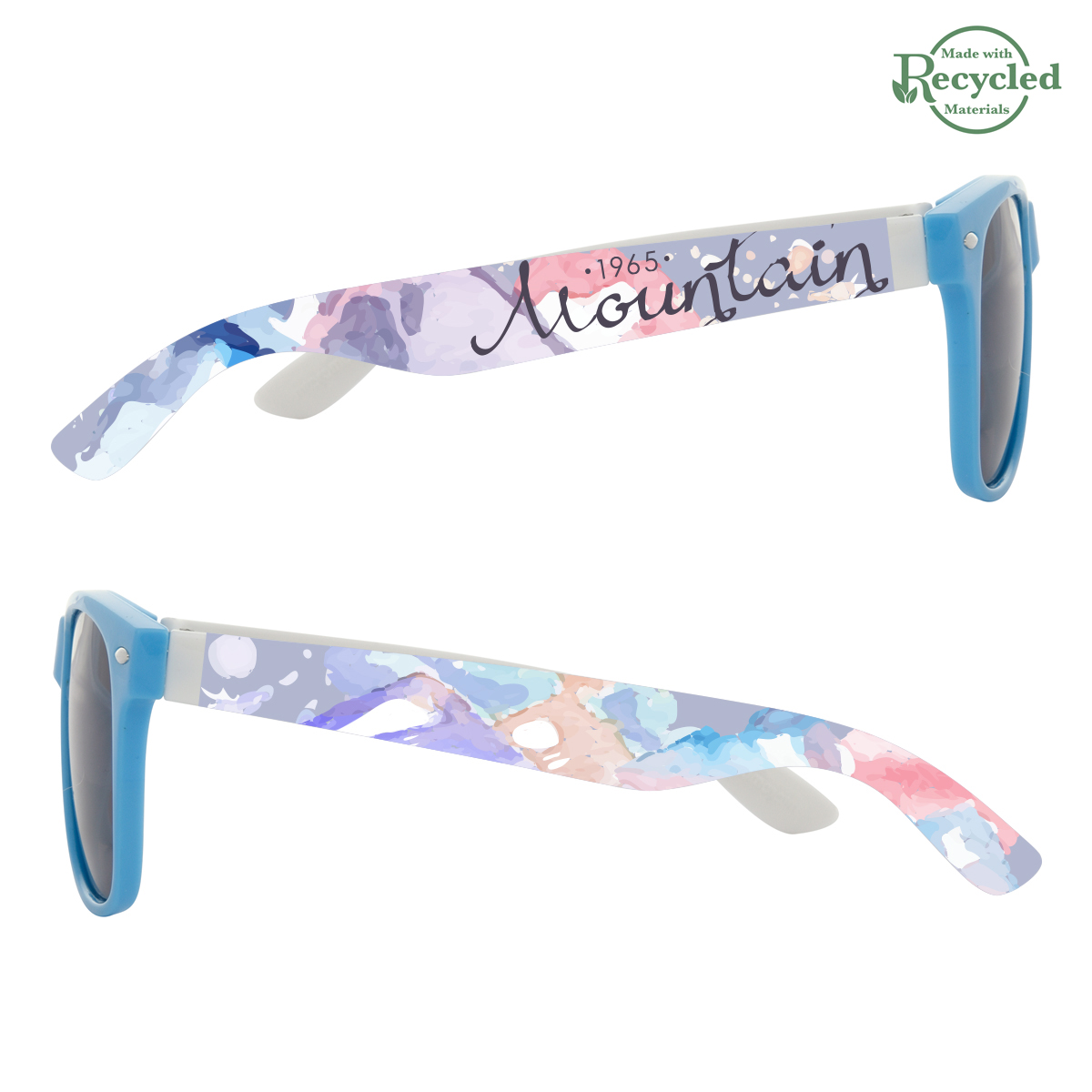 Picture of Full Color Colorblock Malibu Sunglasses
