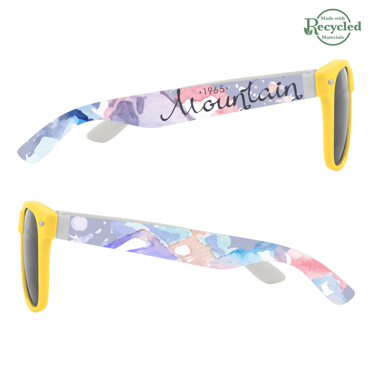 Picture of Full Color Colorblock Malibu Sunglasses