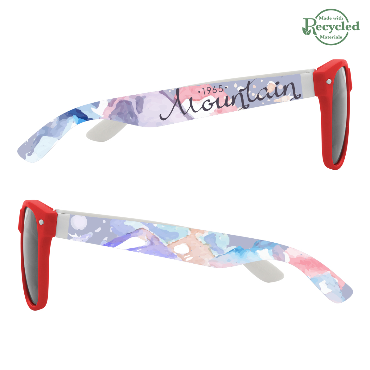 Picture of Full Color Colorblock Malibu Sunglasses