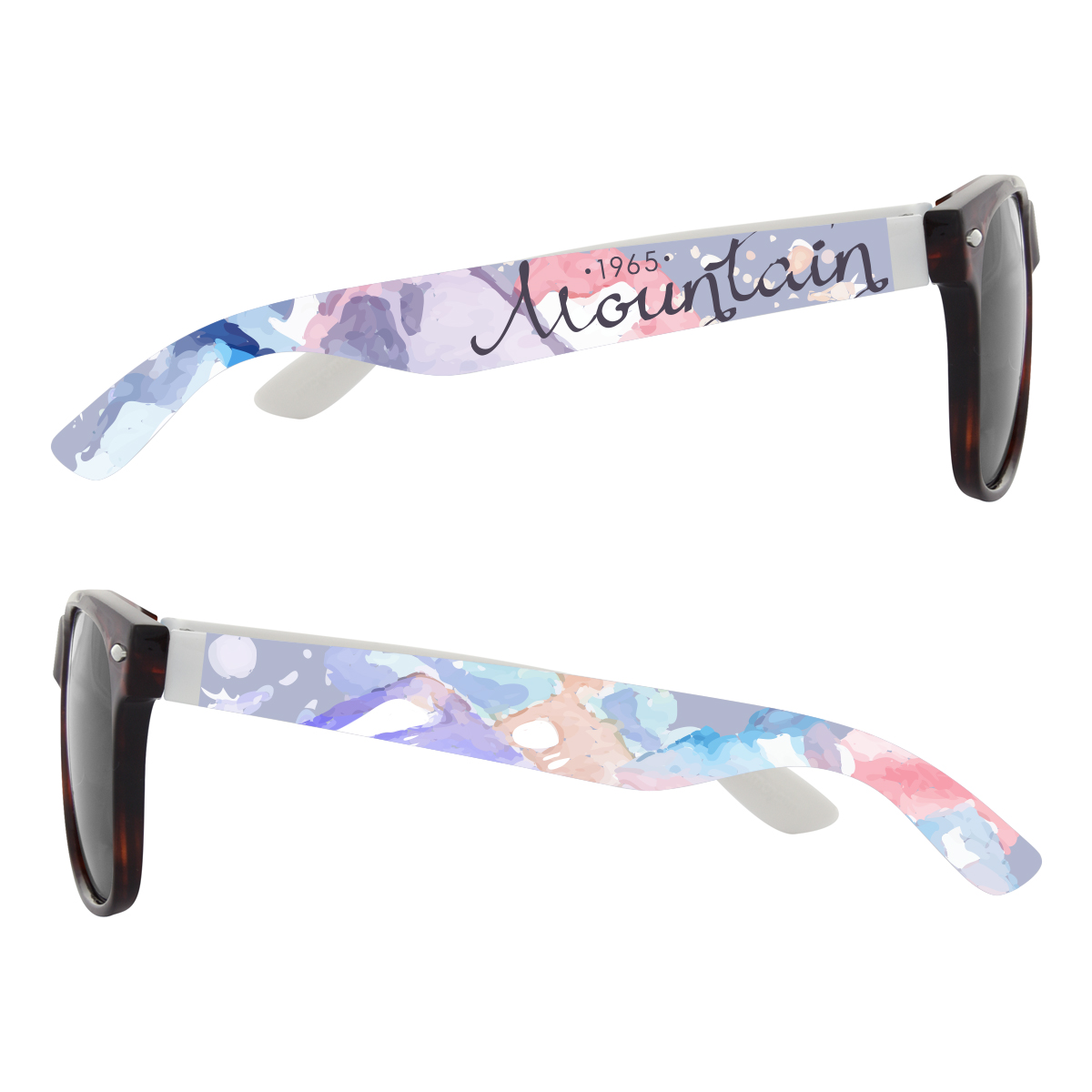 Picture of Full Color Colorblock Malibu Sunglasses