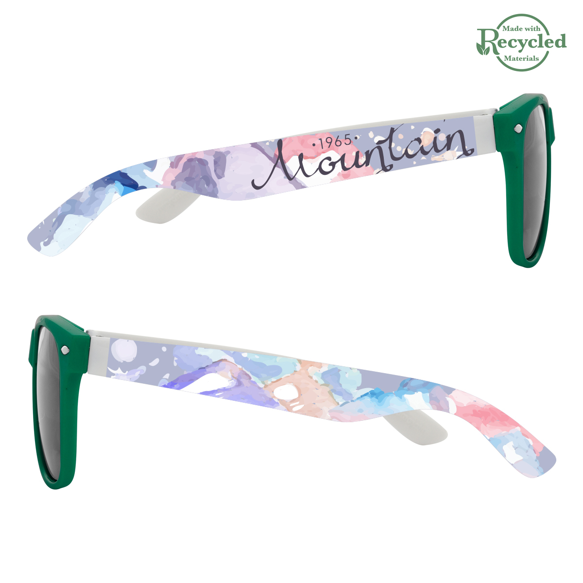 Picture of Full Color Colorblock Malibu Sunglasses