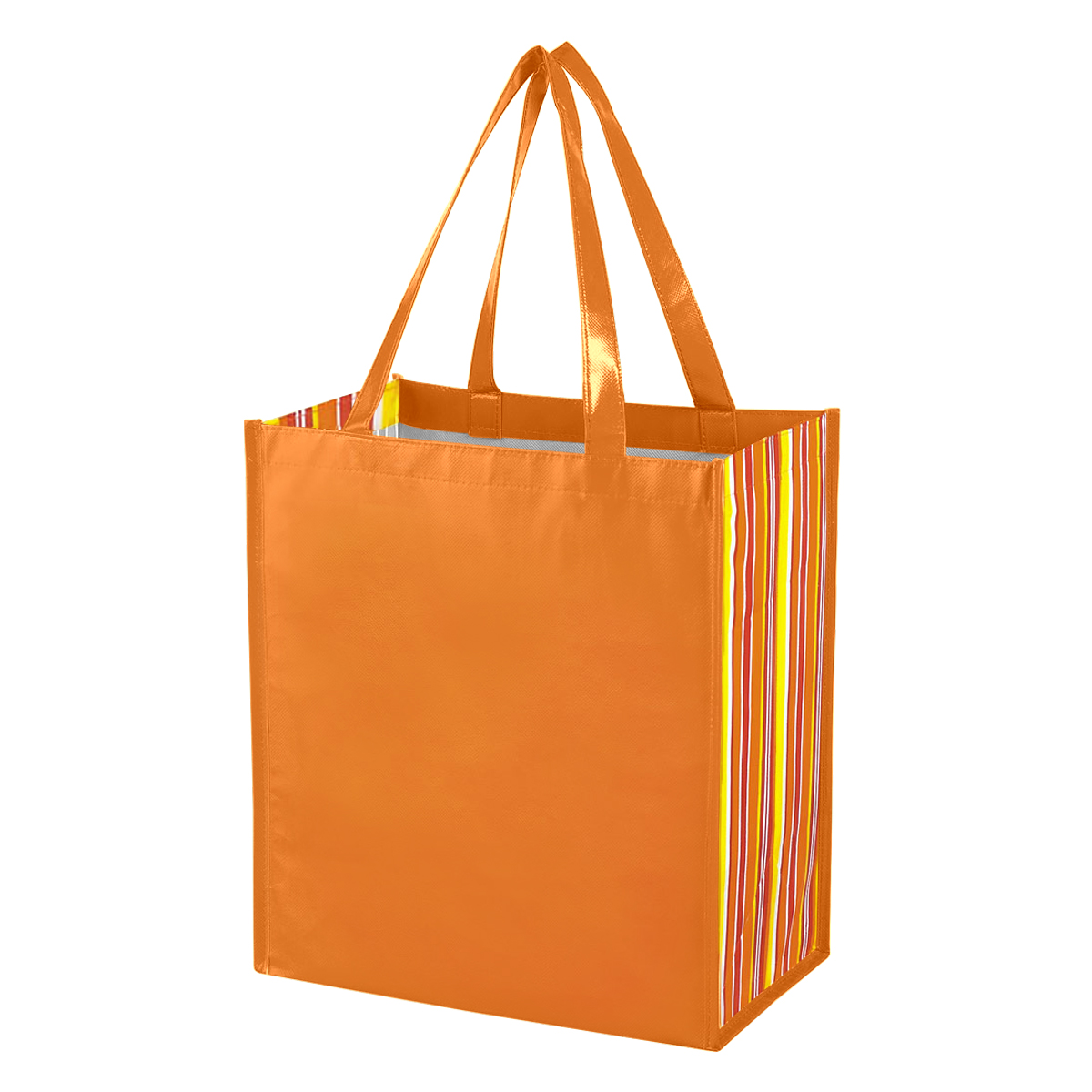Picture of Shiny Laminated Non-woven Tropic Shopper Tote Bag