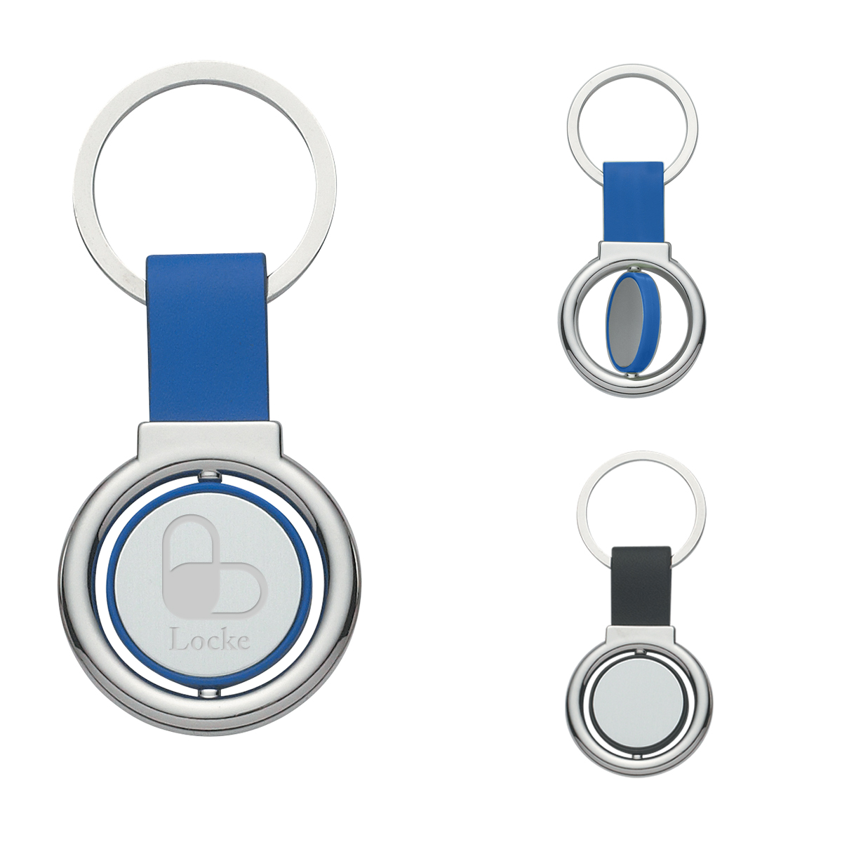 Picture of Circular Metal Spinner Key Tag