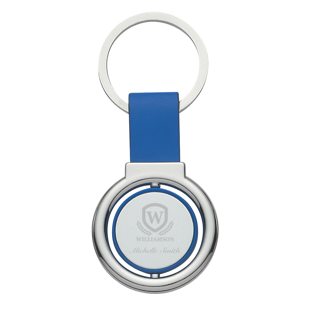 Picture of Circular Metal Spinner Key Tag
