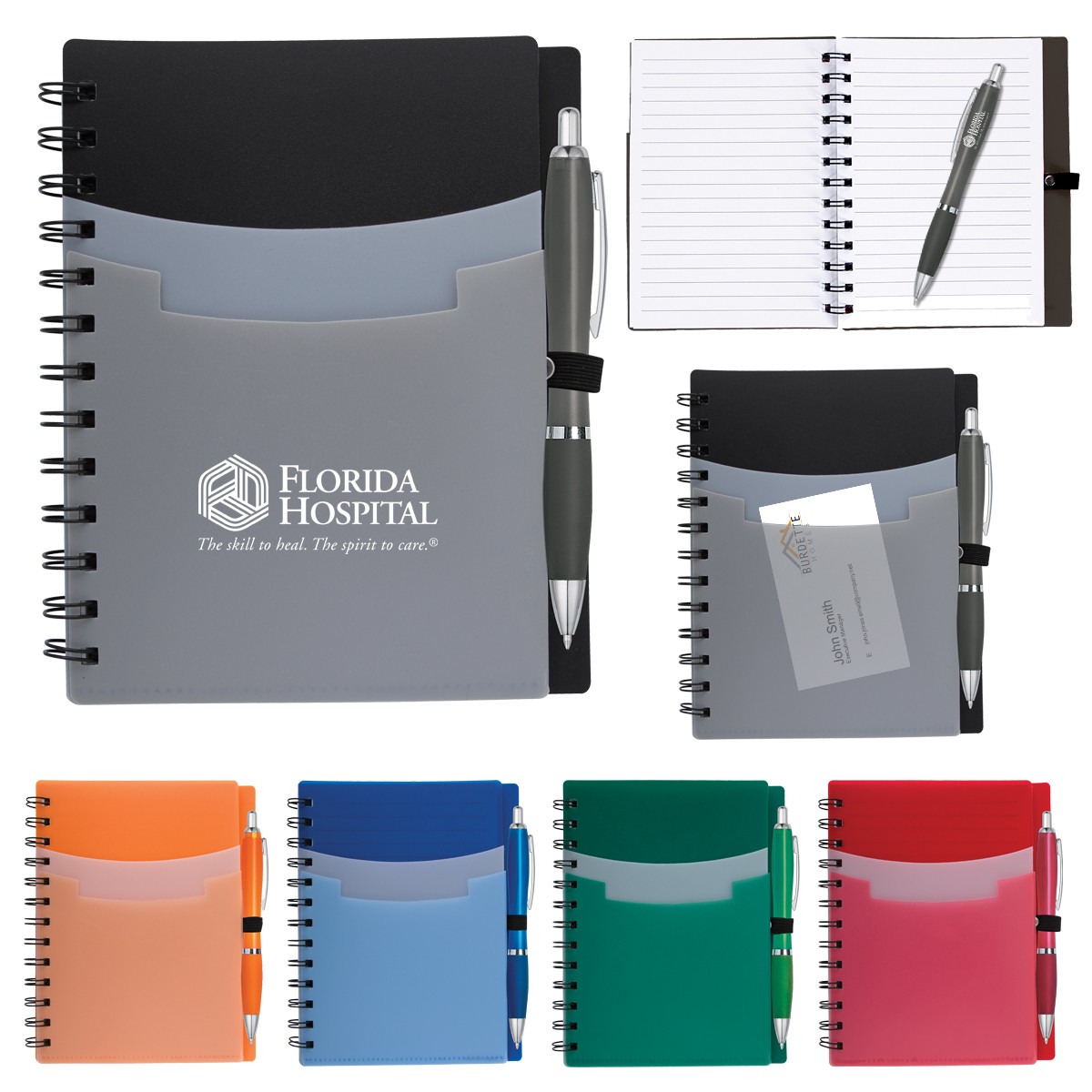 Picture of Tri-pocket Notebook & Satin Pen