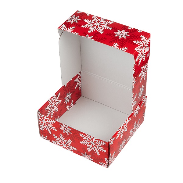 Picture of Red Snowflake Holiday Gift Box