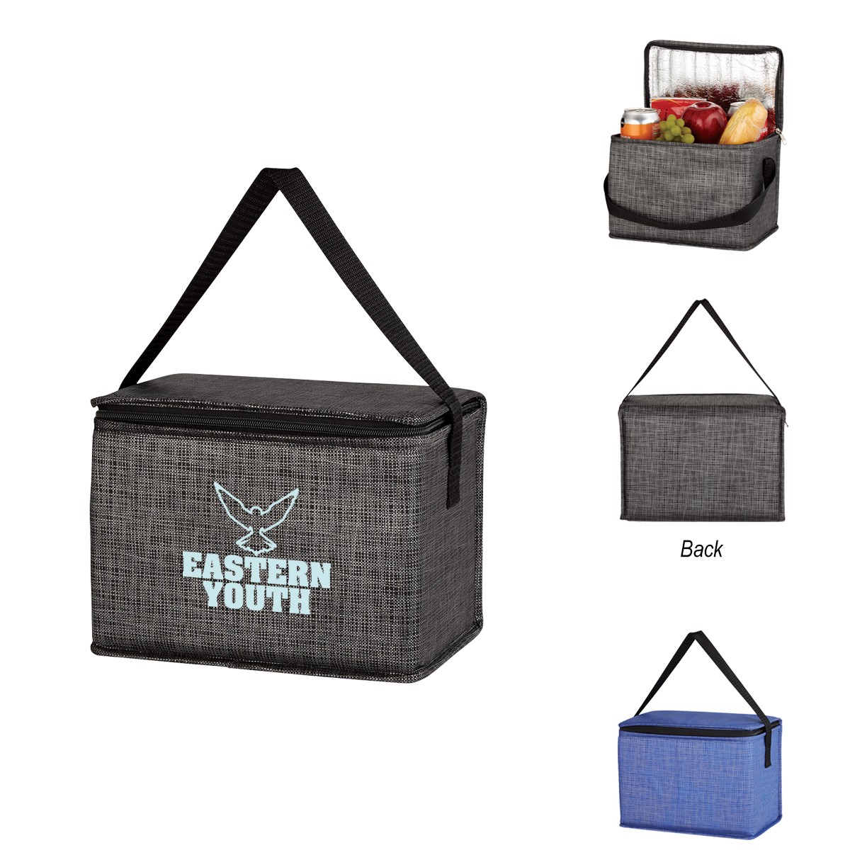 Picture of Crosshatch Non-woven Lunch Bag