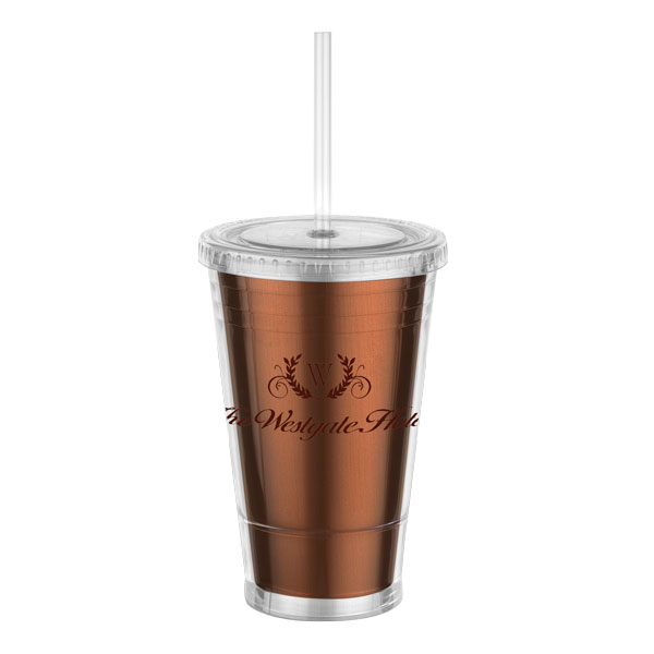 Picture of 16 oz Slurpy Metallic Tumbler