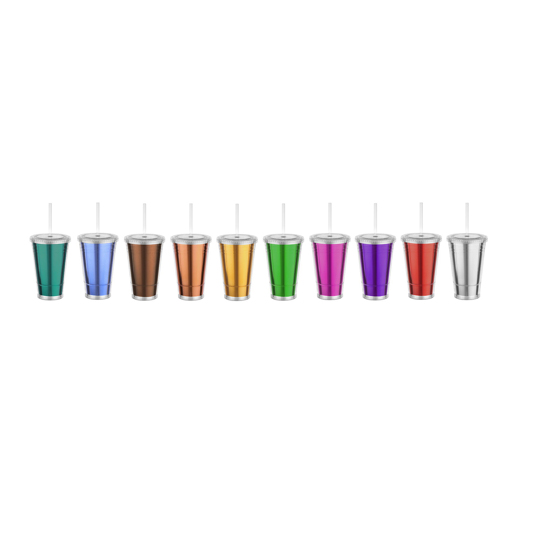 Picture of 16 oz Slurpy Metallic Tumbler