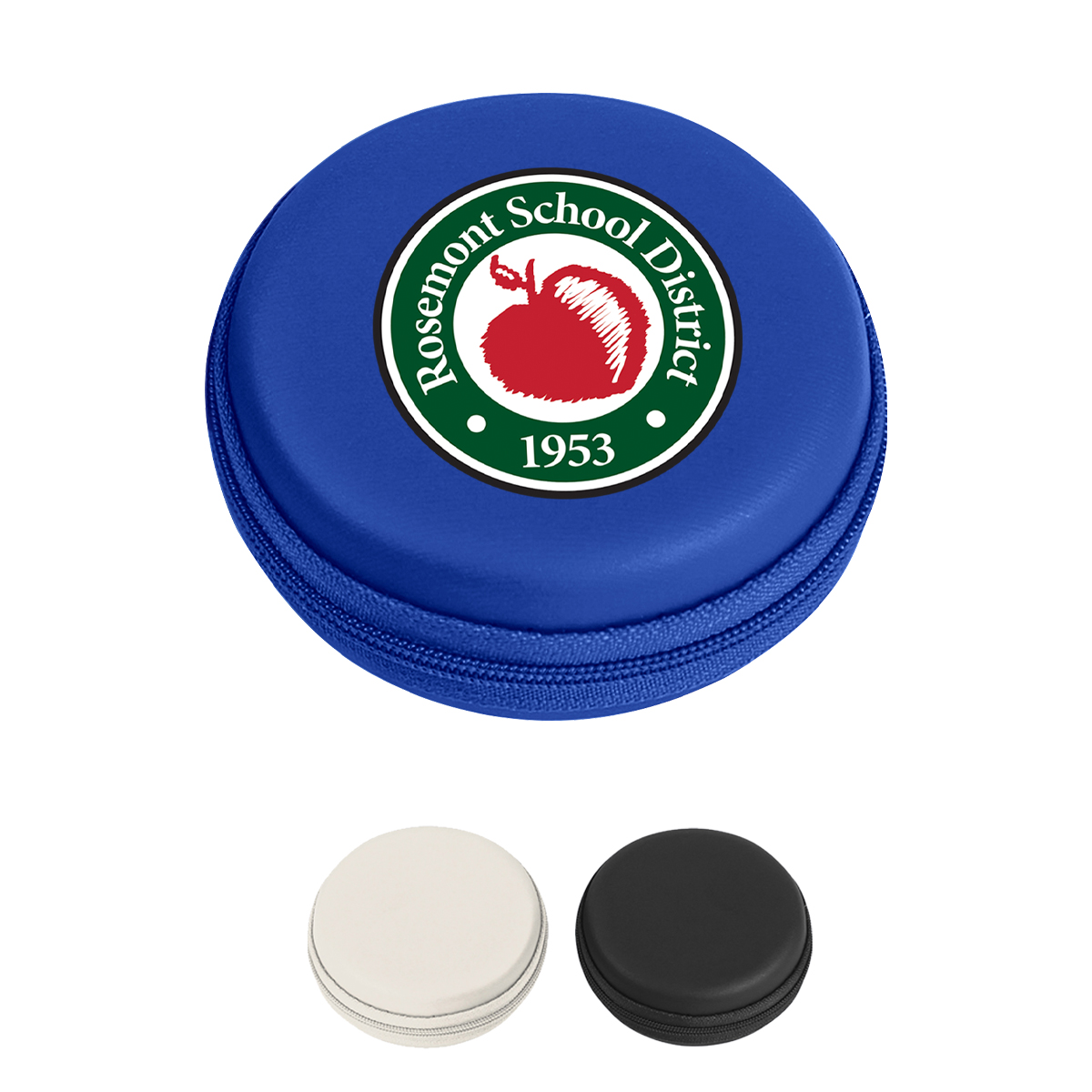 Picture of Round Zippered Electronics Travel Case