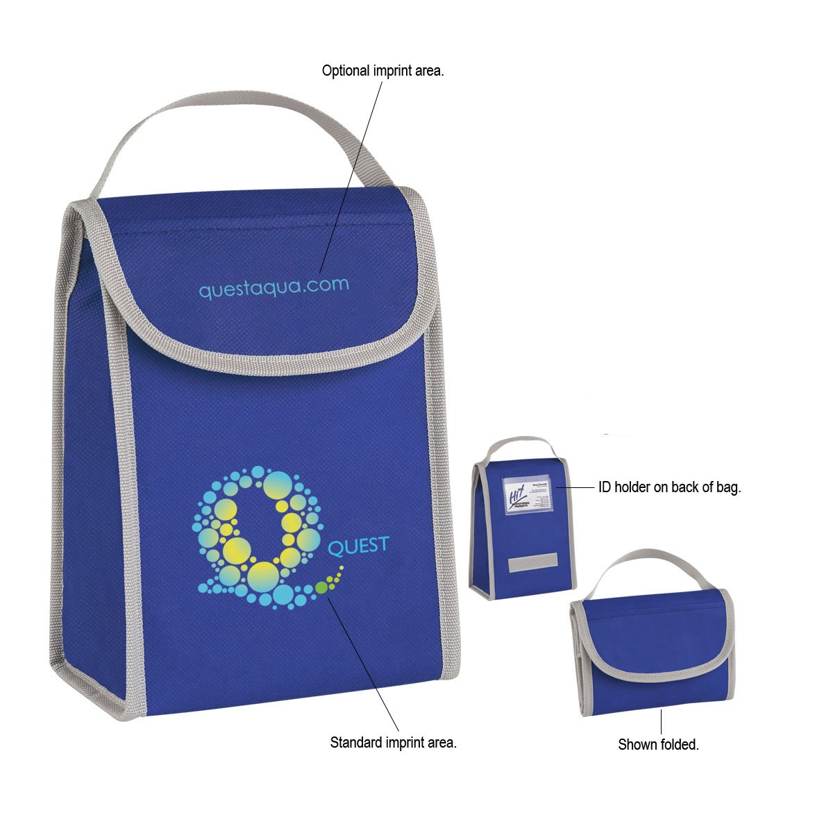 Picture of Non-woven Folding Identification Lunch Bag