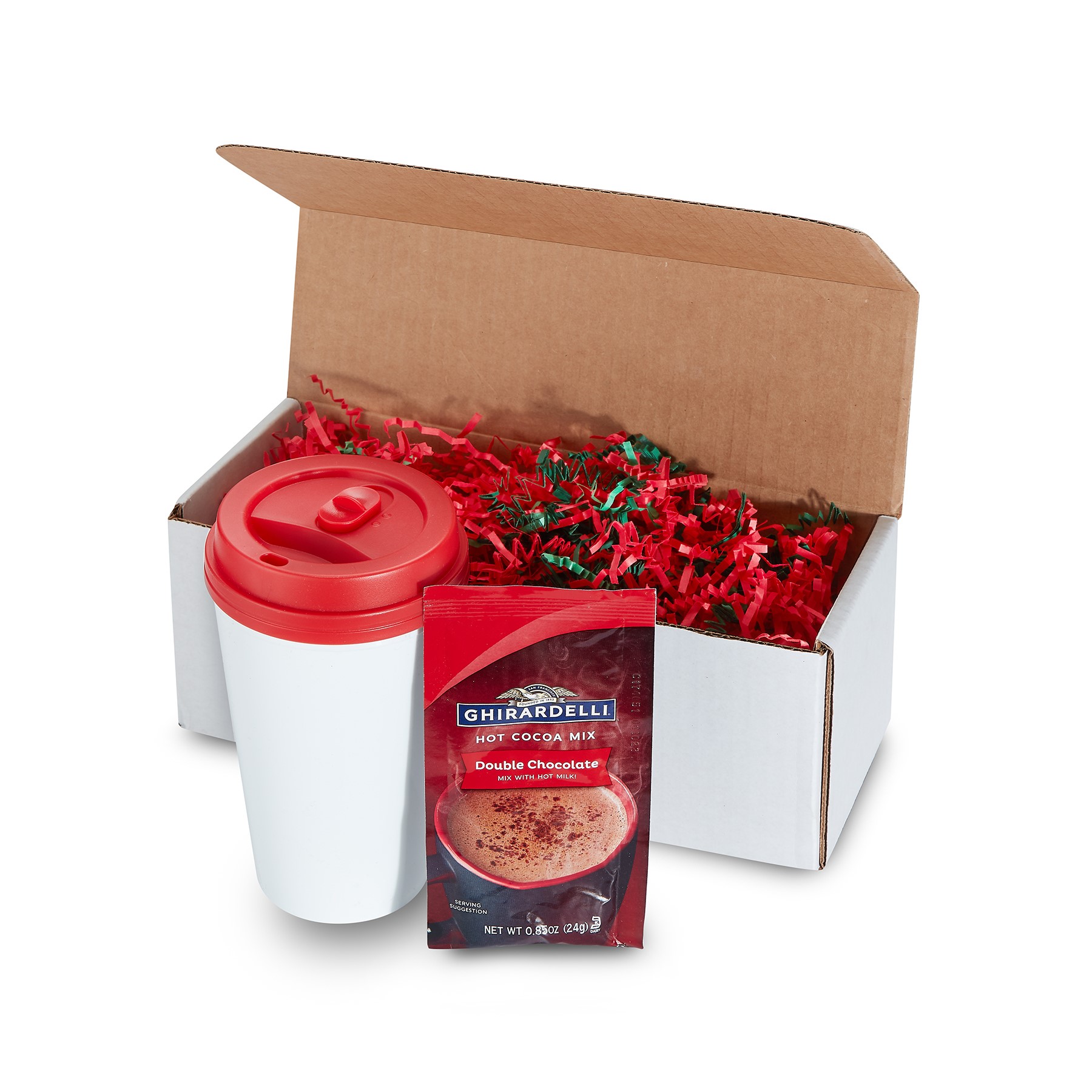 Picture of 16 Oz. Biodegradable Tumbler- Gift Boxed w/8 Oz. Hot Chocolate Mix