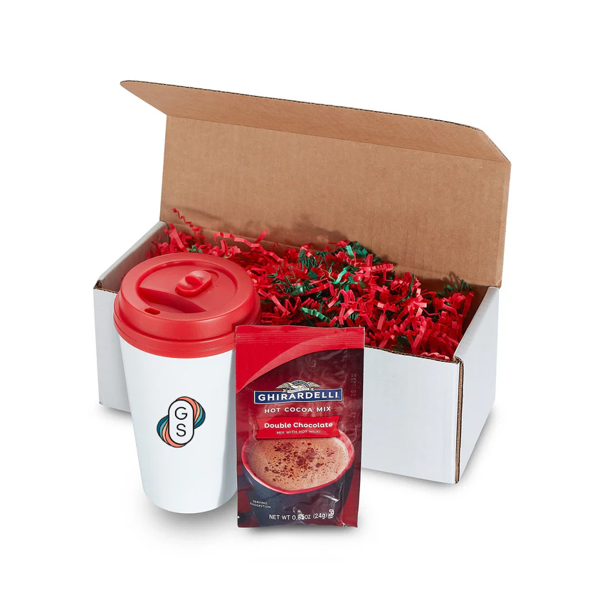 Picture of 16 Oz. Biodegradable Tumbler- Gift Boxed w/8 Oz. Hot Chocolate Mix