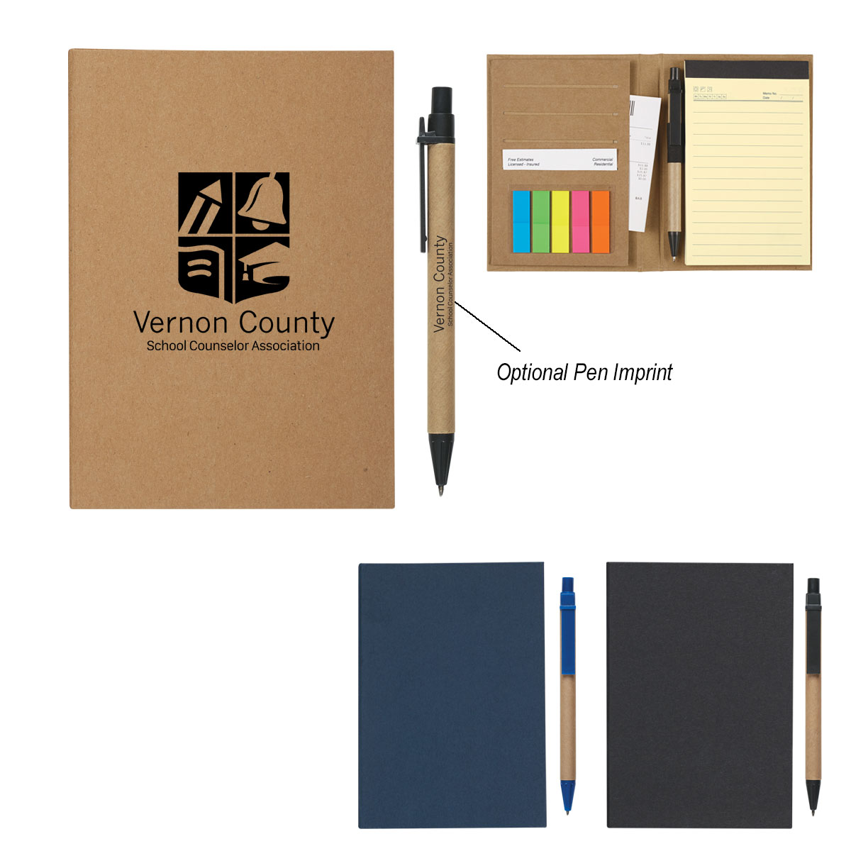 Picture of Meeting Mate Notebook With Pen And Sticky Flags