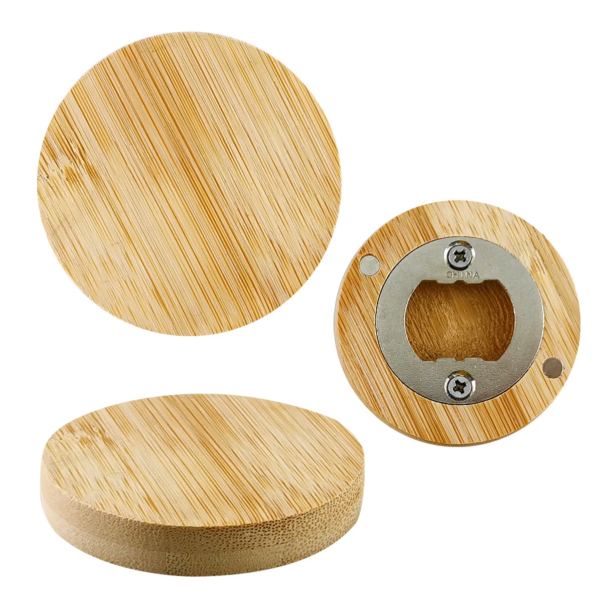 Picture of Bamboo Bottle Opener Magnet