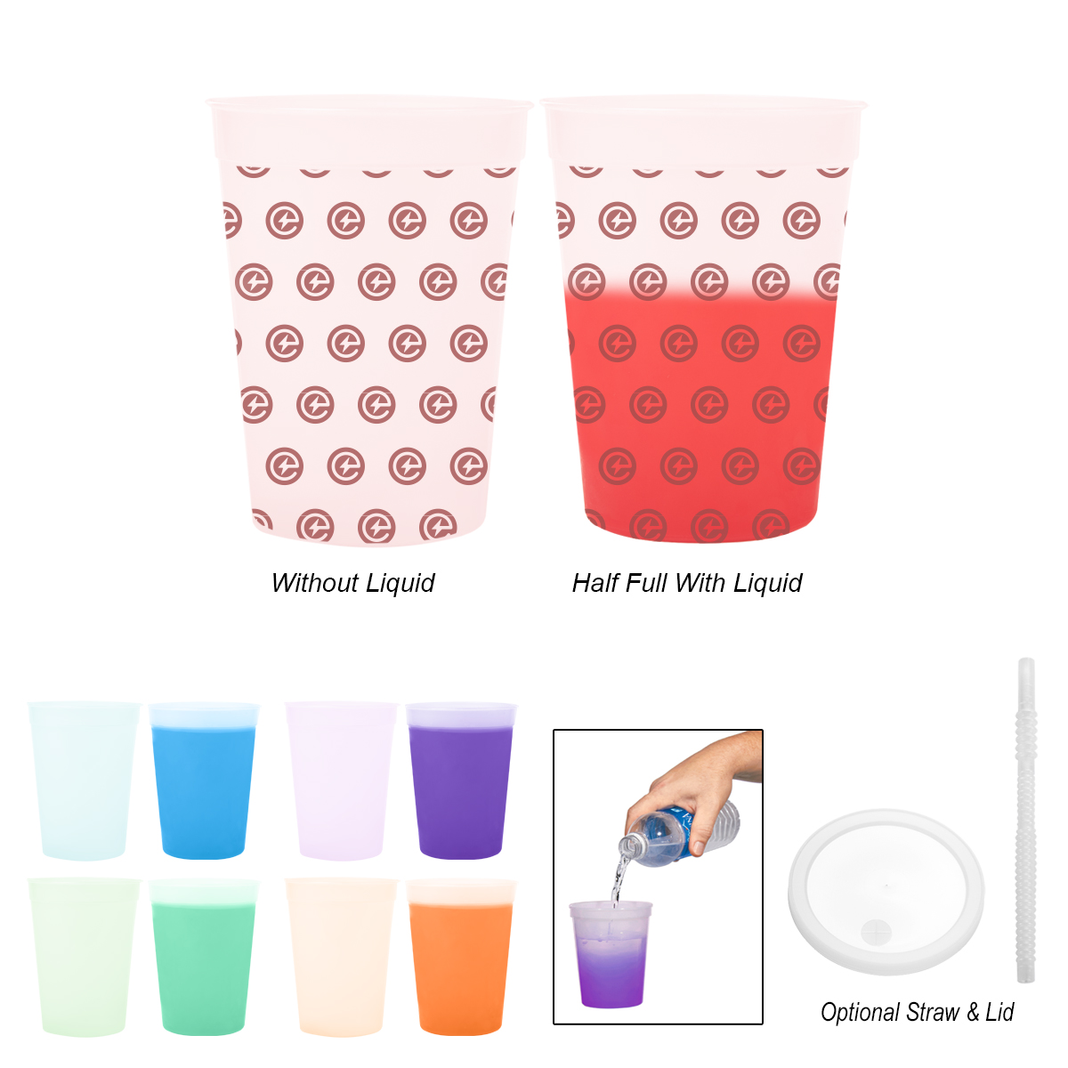 Picture of 12 Oz. Full Color Mood Stadium Cup