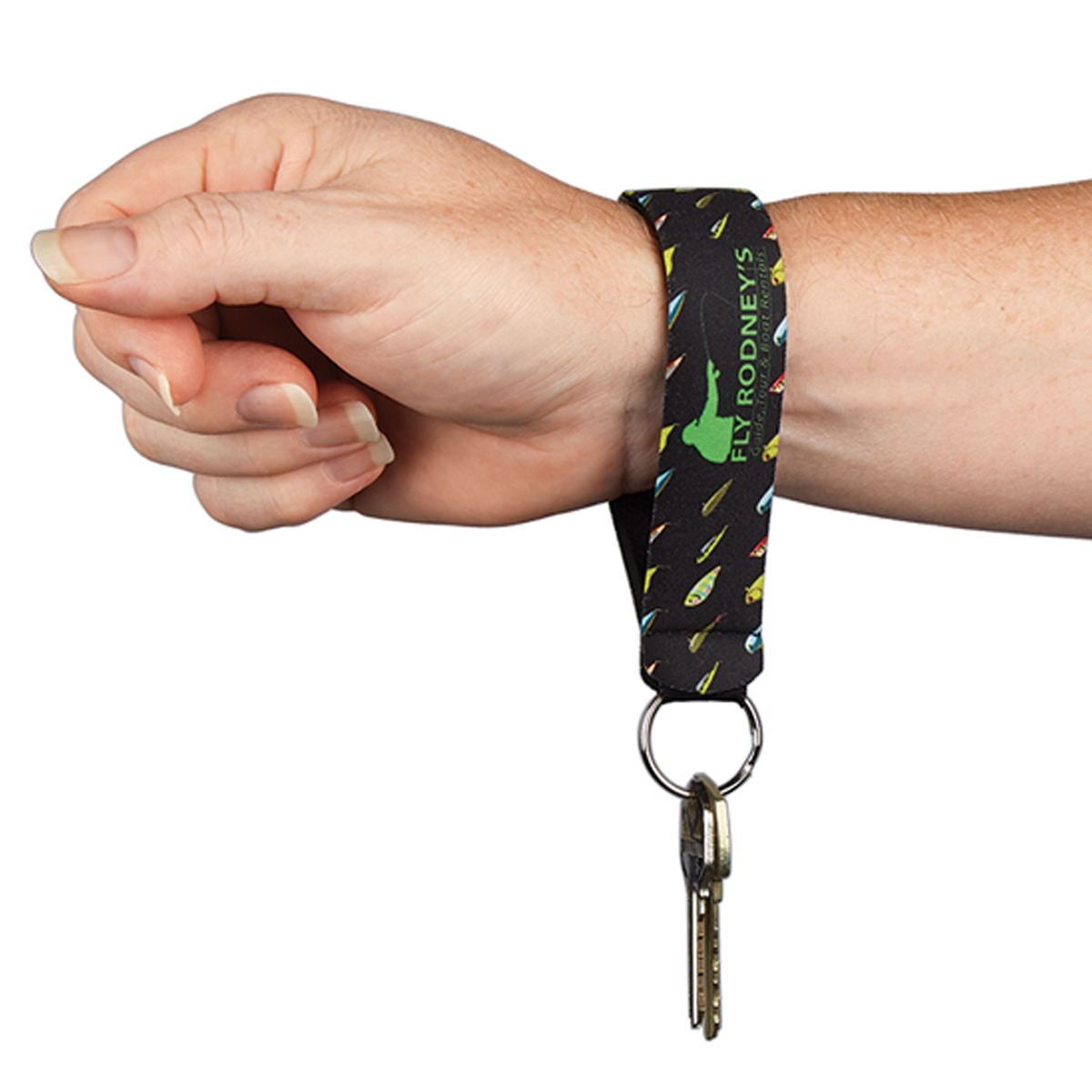 Picture of Neoprene Wristband With Key Ring