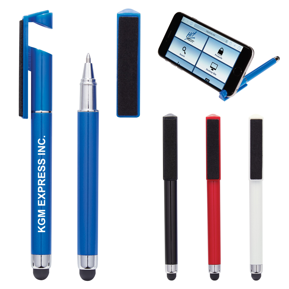 Picture of Stylus Pen With Phone Stand And Screen Cleaner